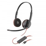 HP Poly Blackwire 3220 Stereo USB-C Black Headset + USB-C/A Adapter (Bulk) HP Poly Blackwire 3220 Stereo USB-C Black Headset + USB-C/A Adapter (Bulk)
