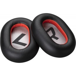 HP Poly Voyager 8200 Black Leatherette Ear Cushions (2 Pieces) – черни кожени възглавнички за слушалки