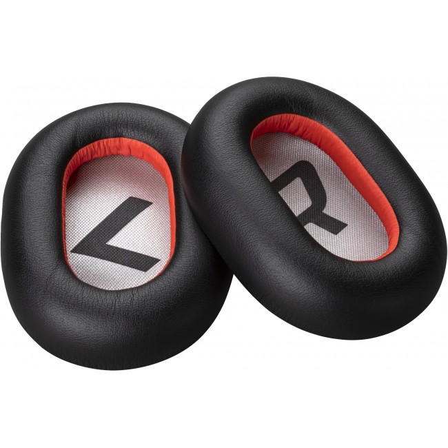 HP Poly Voyager 8200 Black Leatherette Ear Cushions (2 Pieces) – черни кожени възглавнички за слушалки