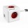 [1402/1406RD-DEEUPC] DesignNest PowerCube Extended 1402RD разклонител, 4 гнезда, USB, 1.5м кабел, червен (8718444087038)