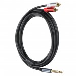 [100057] Y Splitter, 6,35mm към Dual RCA Audio Кабел