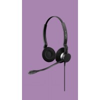 Jabra BIZ 2300 Duo жични стерео слушалки с шумопотискащ микрофон, QD, черни