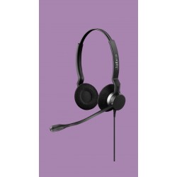 Jabra BIZ 2300 Duo жични стерео слушалки с шумопотискащ микрофон, QD, черни