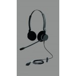 Jabra BIZ 2300 Duo жични стерео слушалки с шумопотискащ микрофон, QD, черни Jabra BIZ 2300 Duo жични стерео слушалки с шумопотискащ микрофон, QD, черни
