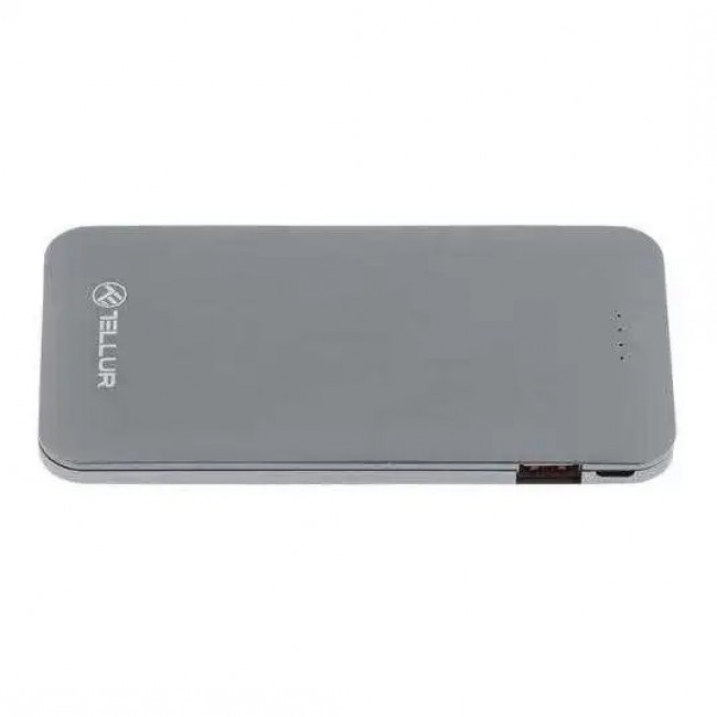 Tellur QC 3.0 Slim Metallic – 3 в 1 външна батерия, 5000 mAh, сребриста Tellur QC 3.0 Slim Metallic – 3 в 1 външна батерия, 5000 mAh, сребриста