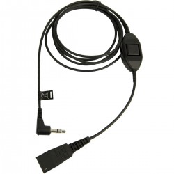 Jabra 8735-019 QD към 3,5 mm кабел за Alcatel с приемане, приключване и заглушаване на разговор