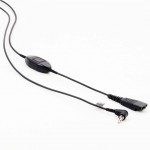 Jabra 8735-019 QD към 3,5 mm кабел за Alcatel с приемане, приключване и заглушаване на разговор