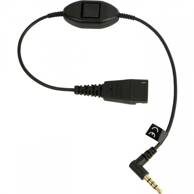 Jabra Link Mobile – QD към 3,5 mm кабел с Push-to-Talk, 8800-00-103 Jabra Link Mobile – QD към 3,5 mm кабел с Push-to-Talk, 8800-00-103