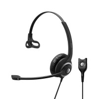 EPOS I Sennheiser SC 230 моно слушалка с Easy Disconnect, шумопотискащ микрофон, черна/сребриста