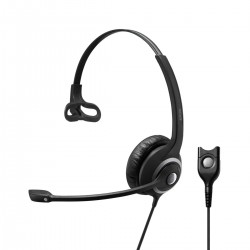 EPOS I Sennheiser SC 230 моно слушалка с Easy Disconnect, шумопотискащ микрофон, черна/сребриста