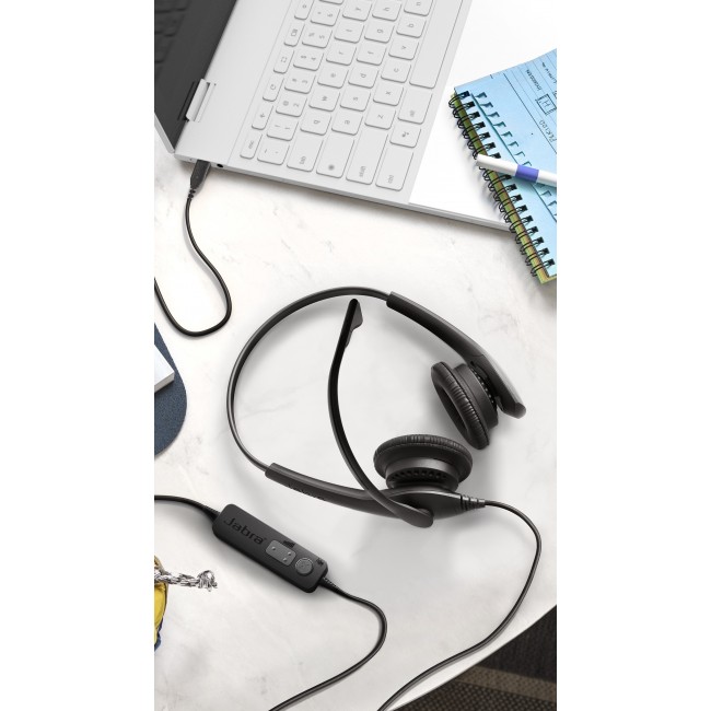 Jabra BIZ 1500 Duo USB стерео слушалки с микрофон и шумопотискане Jabra BIZ 1500 Duo USB стерео слушалки с микрофон и шумопотискане