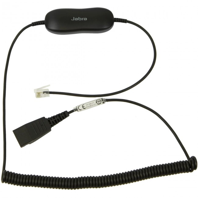 Jabra GN1216 Avaya адаптерен кабел QD към RJ9, спирален, 88001-04 Jabra GN1216 Avaya адаптерен кабел QD към RJ9, спирален, 88001-04