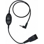 Jabra 8800-00-79 QD към 2,5 mm жак кабел с PTT, 0,5 м, черен