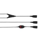 Jabra Supervisor Y-Cord 8800-02-01 – надзорен кабел с Mute бутон, QD към 2xQD Jabra Supervisor Y-Cord 8800-02-01 – надзорен кабел с Mute бутон, QD към 2xQD