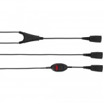 Jabra Supervisor Y-Cord 8800-02-01 – надзорен кабел с Mute бутон, QD към 2xQD Jabra Supervisor Y-Cord 8800-02-01 – надзорен кабел с Mute бутон, QD към 2xQD