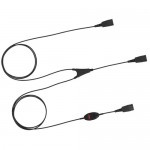 Jabra Supervisor Y-Cord 8800-02-01 – надзорен кабел с Mute бутон, QD към 2xQD Jabra Supervisor Y-Cord 8800-02-01 – надзорен кабел с Mute бутон, QD към 2xQD