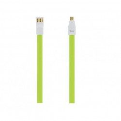 Tellur TLL155101 магнитен USB към Micro-USB кабел, 120 см, зелен