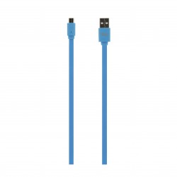 Tellur TLL155091 магнитен USB-A към Micro-USB кабел, 120 см, син