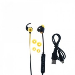 Tellur Speed TLL511051 спортни безжични Bluetooth стерео слушалки, Multipoint, Micro-USB, жълти