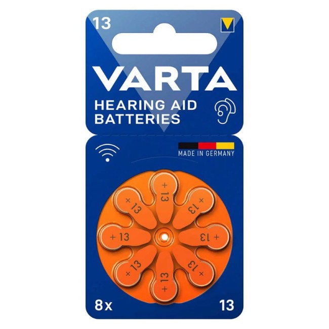 БАТЕРИИ ЗА СЛУХОВ АПАРАТ VARTA 13-BLI-8