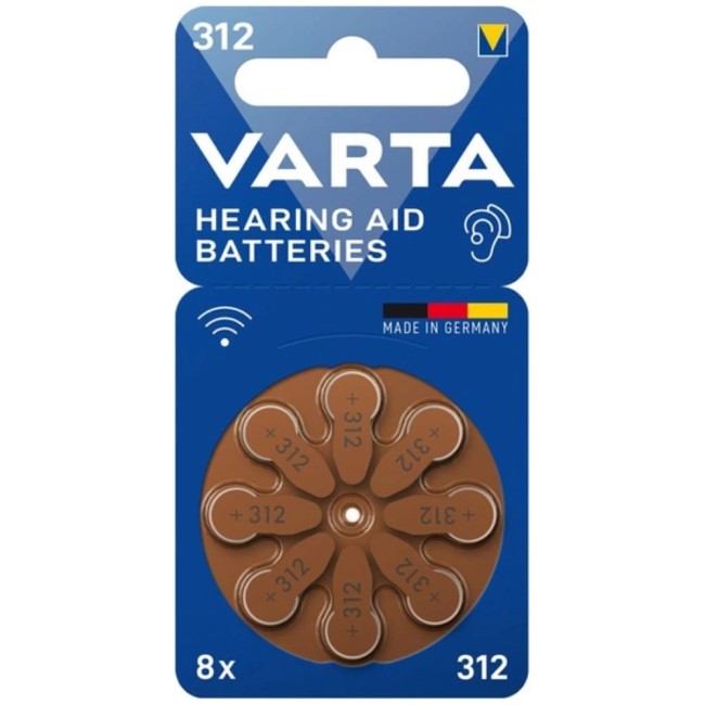 БАТЕРИИ ЗА СЛУХОВ АПАРАТ VARTA 312-BLI-8