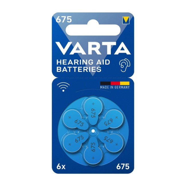 БАТЕРИИ ЗА СЛУХОВ АПАРАТ VARTA 675-BLI-6