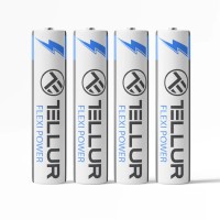 Tellur Flexi Power батерии, супер алкални, AAA LR03, 1.5V, 4 бр./компл.